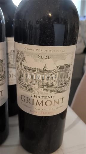 Bordeaux Cadillac Côtes de Bordeaux Château Grimont Prestige 2020