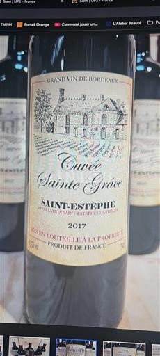 Bordeaux Saint-Estèphe Cuvée Sainte Grâce 2017