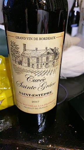 Bordeaux Saint-Estèphe Cuvée Sainte Grâce 2017