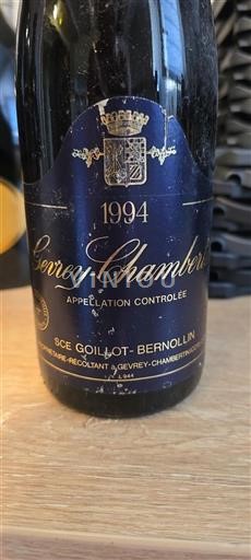 Burgundi Gevrey-Chambertin SCE Goillot-Bernollin 1994
