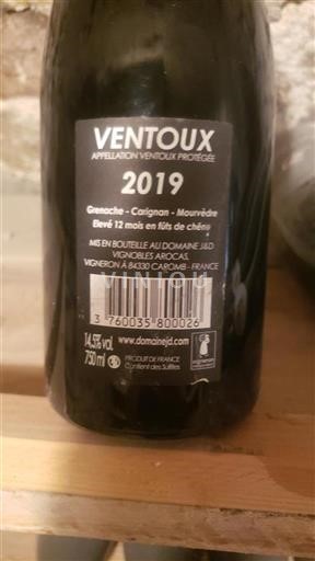 Vallée du Rhône Ventoux Domaine J&D 2019