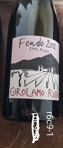 Wines of Sicily Etna Girolamo Russo Feudo 2018