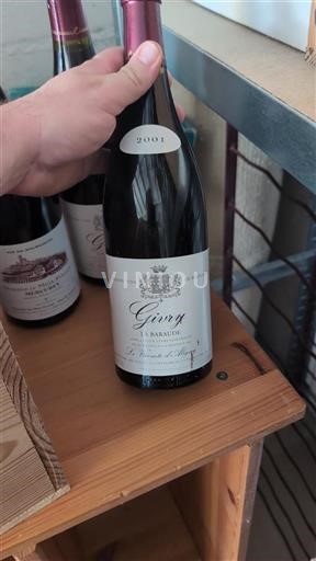 Borgonha Givry Le Vicomte Augey La Baraude 2001