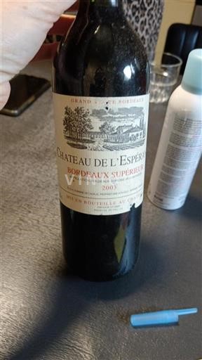 Bordeaux Bordeaux Supérieur Château L'Espérance 2003