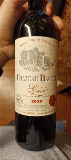Bordeaux Graves Château Baccus Excellence 2020