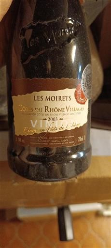 Vallée du Rhône Côtes-du-rhône-villages Les Moirets 2003