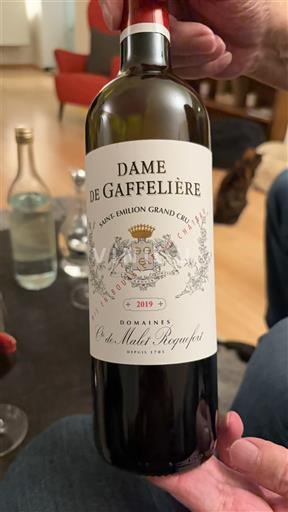 Bordeaux Saint-Émilion Grand Cru Dame de Gaffelière 2019