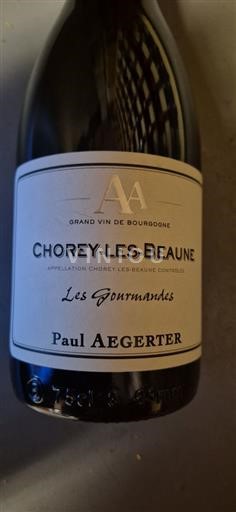 Bourgogne Chorey-lès-Beaune Paul AEGERTER Les Gourmandes 2023