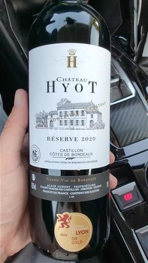 Bordeaux Castillon-Côtes-de-Bordeaux Château Hyot Réserve 2020