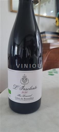 Roussillon Côtes-du-roussillon Mas Bouscarel L'Insolente 2020