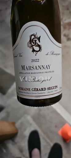 Burgundi Marsannay Domaine Gérard Seguin En Batayard 2022