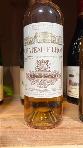 Bordeaux Sauternes Filhot 2009