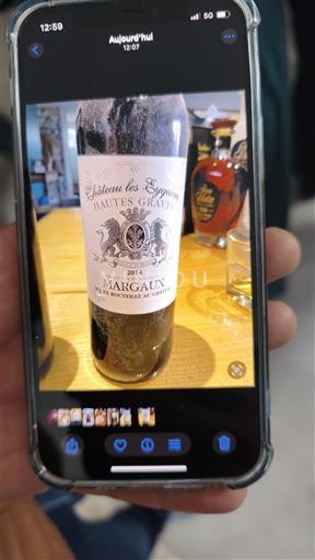 Bordeaux Margaux Château Les Eyquem Hautes Graves 2014
