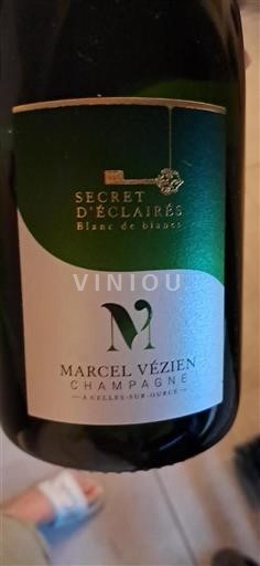 Champaña Champán Marcel Vézien Secret d'Éclairés Blanc de Blancs Sin añada