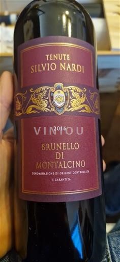 Toscane Brunello di Montalcino Tenute Silvio Nardi 2016