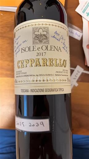 Tuscan Wines Unspecified Isole e Olena Cepparello 2017