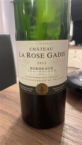 Bordeaux Château La Rose Gadis 2012