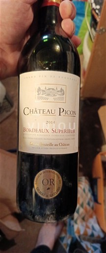 Bordeaux Bordeaux Supérieur Château Picon 2014
