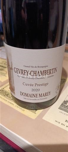 Burgundi Gevrey-Chambertin Domaine Marey Prestige 2020