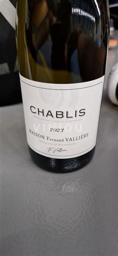 Bourgogne Chablis Maison Fernand Vallière 2023