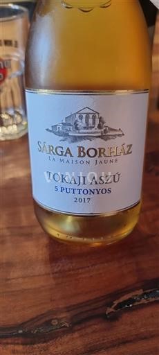 Tokaj Niet gespecificeerd Sárga Borház 5 Puttonyos 2017