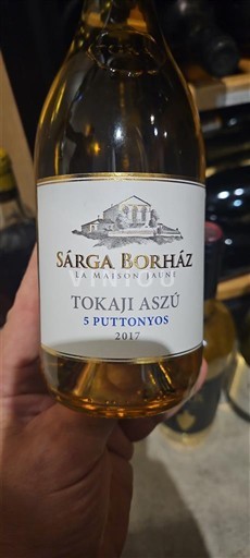 Tokaj Non specificato Sárga Borház 5 Puttonyos 2017