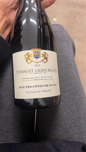 Burgundy Hautes Côtes de Nuits Thibault Liger-Belair Le Clos du Prieuré 2020