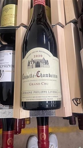 Bourgogne Chapelle-Chambertin Grand Cru Domaine Philippe Livera 2020