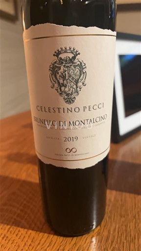 Toscana Brunello di Montalcino. Celestino Pecci 2019