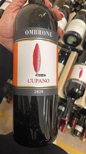 Vin Rouge sec Ombrone Cupano 2020 Italie Toscane DOC