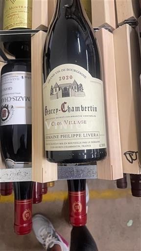Burgund Gevrey-Chambertin Domaine Philippe Livera Clos Village 2020