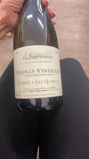 Bourgogne Pouilly-vinzelles La Soufrandière Climat Les Quarts 2022
