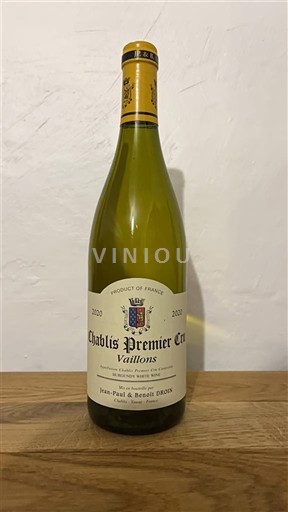 Bourgogne Chablis Premier Cru Jean-Paul & Benoît Droin Vaillons 2020