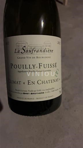 Burgundy Pouilly-Fuissé La Soufrandière Climat 'En Chatenay' 2022