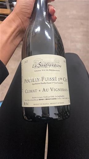 Bourgogne Pouilly-fuissé Premier Cru La Soufrandière Au Vignerais 2022