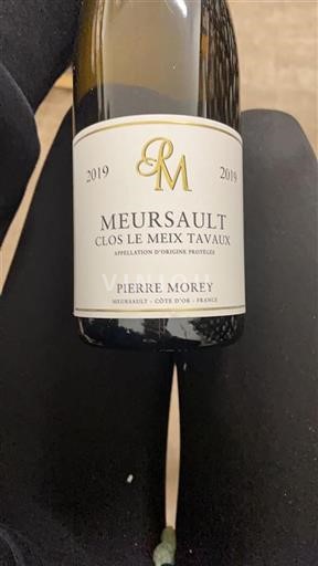 Bourgogne Meursault Pierre Morey Clos le Meix Tavaux 2019