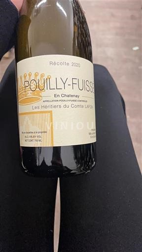 Bourgogne Pouilly-fuissé Les Héritiers du Comte Lafon En Chatenay 2020