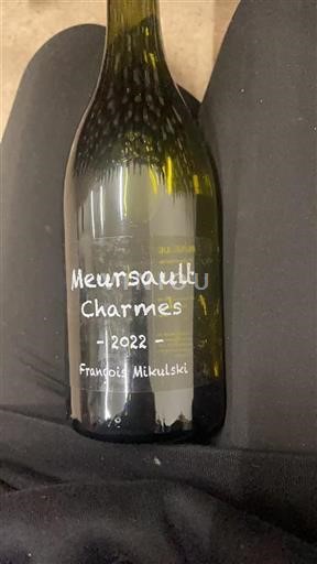 Bourgogne Meursault Premier Cru François Mikulski Charmes 2022