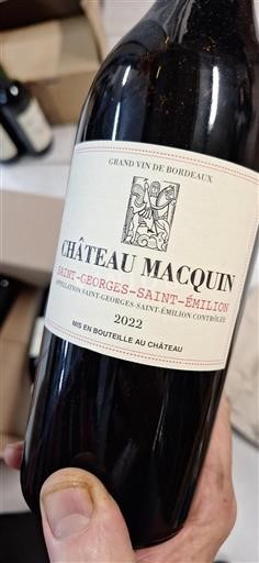 Bordeaux Saint-Georges-Saint-Émilion Château Macquin 2022