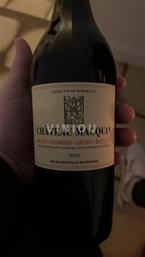 Burdeos Saint-Georges-Saint-Émilion Château Macquin 2022