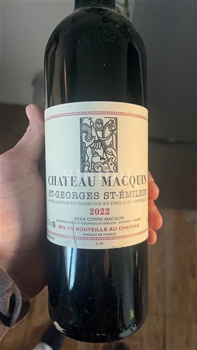 Bordeaux Saint-Georges-Saint-Émilion Château Macquin 2022
