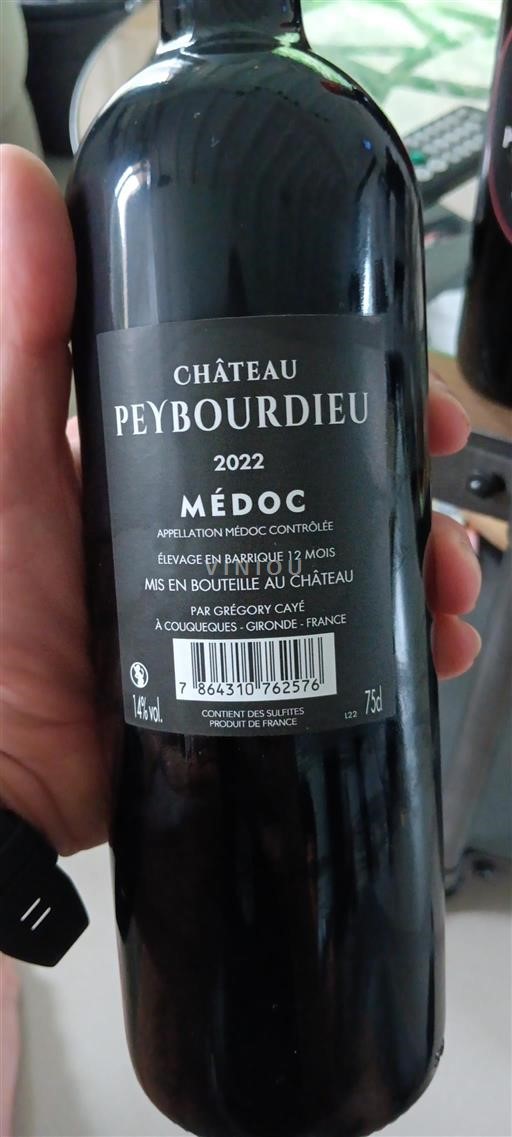 Bordeaux Médoc Château Peybourdieu 2022