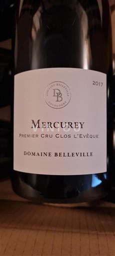 Burgundija Mercurey Premier Cru Domaine Belleville Clos L'Evêque 2017