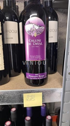 Vin Rouge sec Humagne Rouge Colline de Daval 2023 Suisse Valais AOC