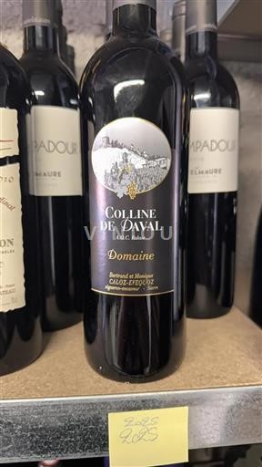 Vin Rouge sec Colline de Daval 2023 Suisse Valais AOC