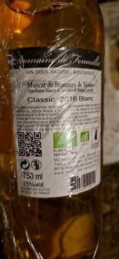 Valle del Rodano Moscato di Beaumes-de-Venise Domaine Fenouillet Classic 2016