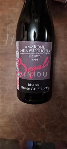 Veneto Amarone della Valpolicella Begali Monte Ca' Bianca 2016