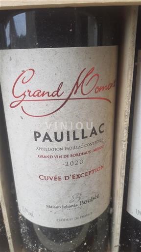 Bordeaux Pauillac Maison Johaes Boubée Grand Moment 2020