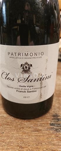 Corsica Patrimonio Clos Santini Vieille Vigne 2017