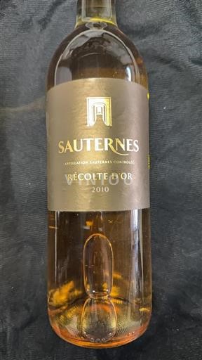 Bordeaux Sauternes Récolte Or 2010